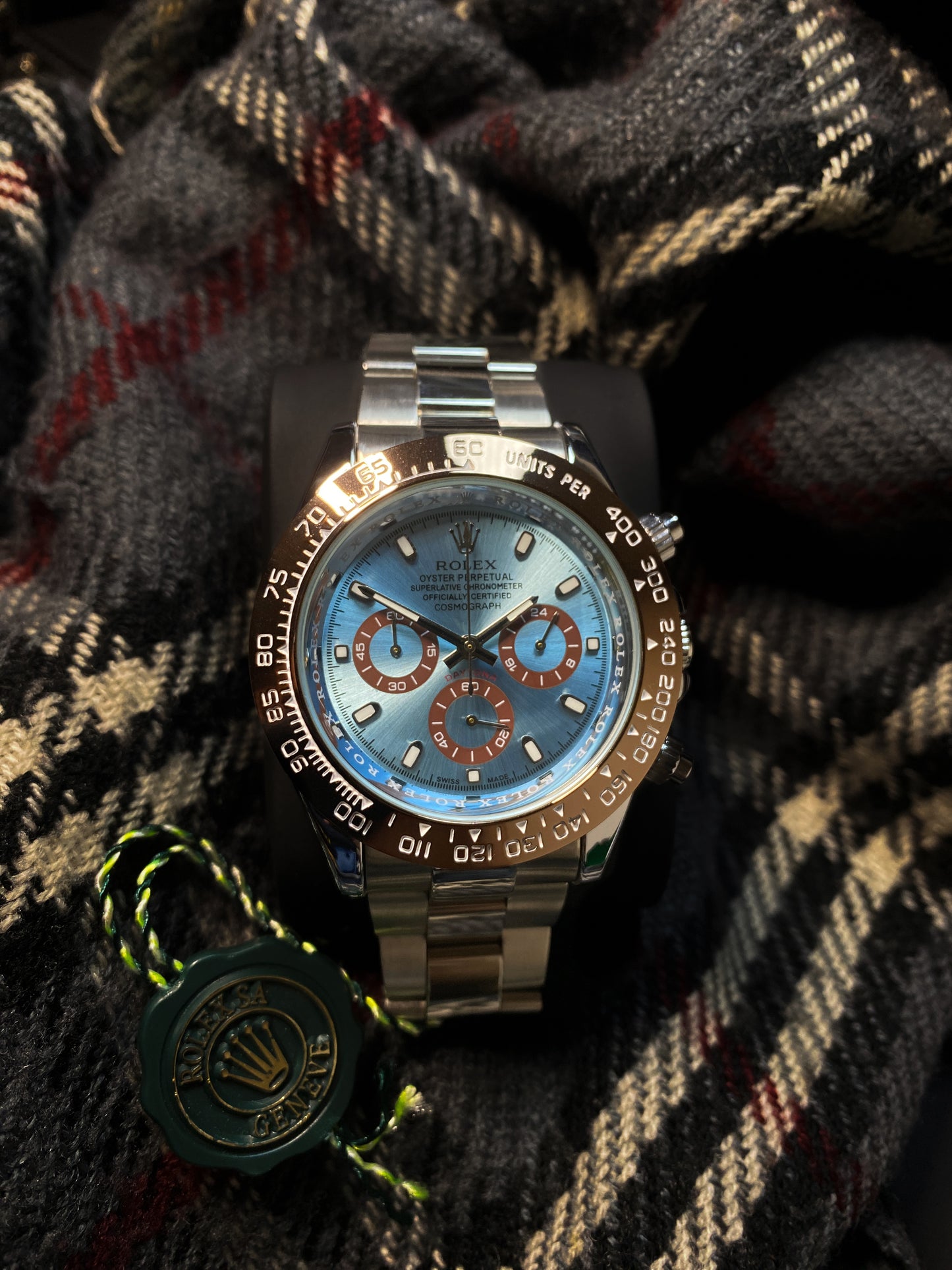 Rolex Daytona AA+ Ice Blue Dial Platinum